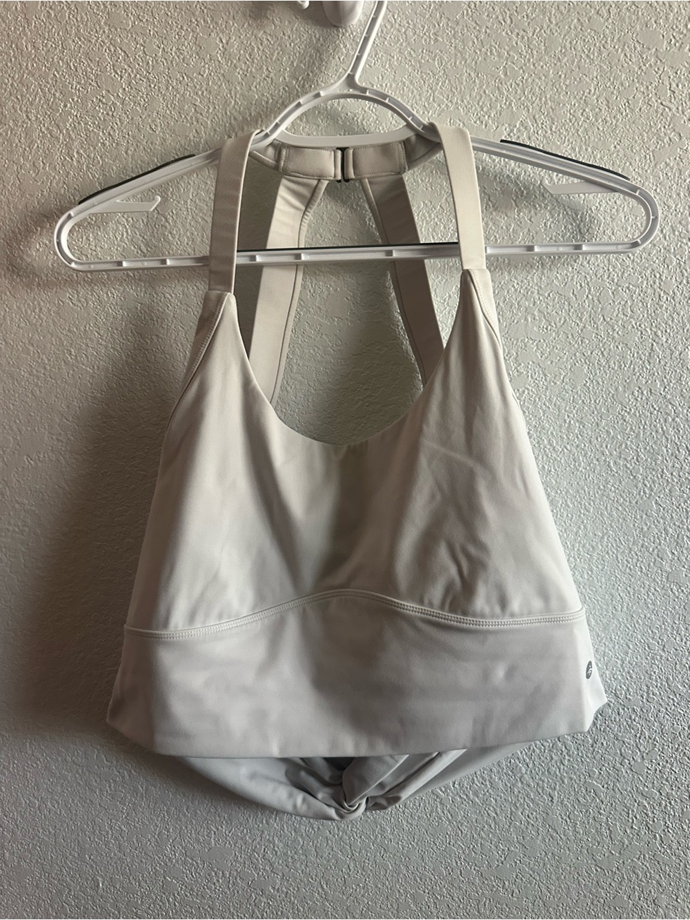 Halara Women’s white Halter Swim Top